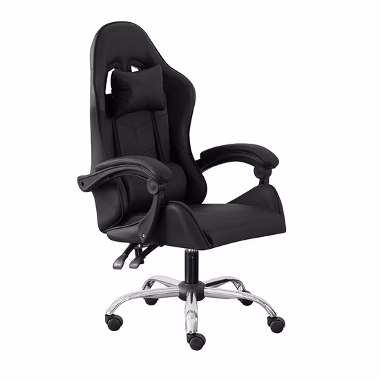 Modern Design High Back Black Office Furniture Silla Gamer Game Gaming Racing Chair with Footrest